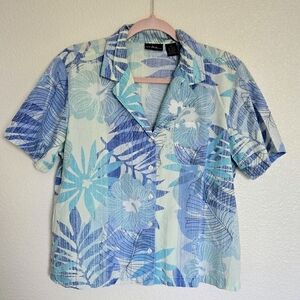 🪼VTG Hibiscus Button Down Shirt